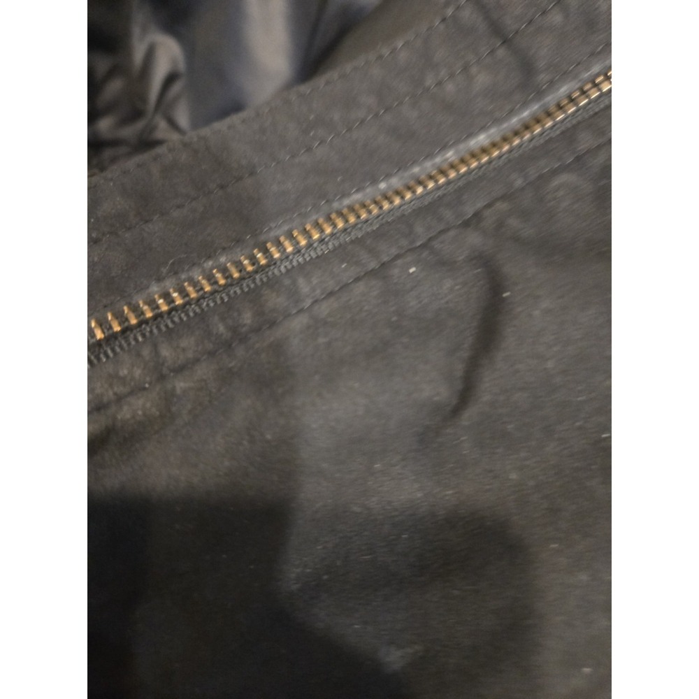 Vintage Skea Paris Vail Black Faux Suede Fur Trim Ski Jacket Coat Womens 10 USA - Picture 14 of 16